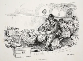 Um par inglês, ilustração "da rua em Londres", bar. por G. Charpentier et Cie, 1884